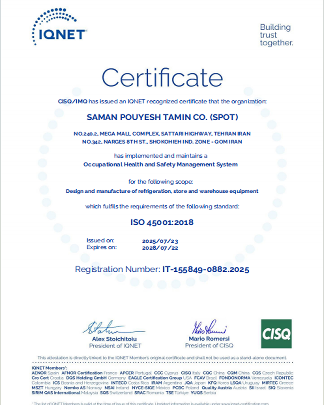 ISO 45001:2018